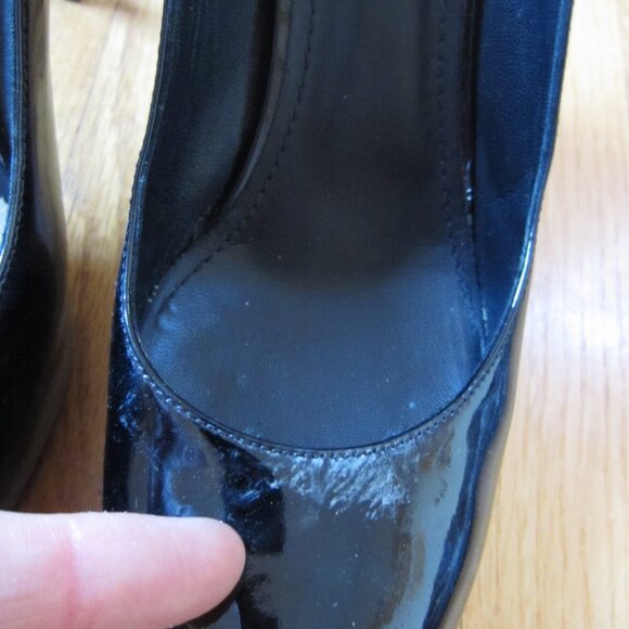 Yves Saint Laurent Black Patent Leather Platform Heel size 39 - Picture 4 of 11
